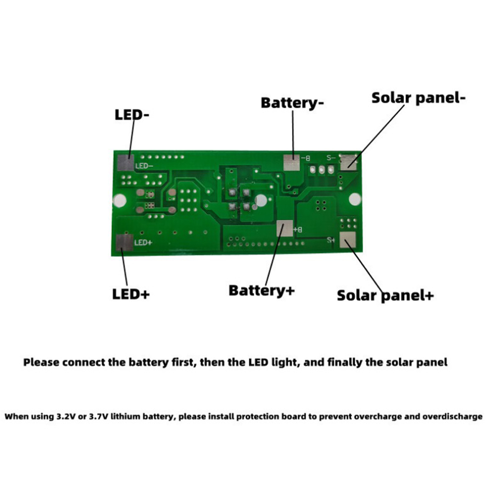 Remote Control Solar Circuit Board PIR Human Body Induction 3.2V/3.7V Solar Street Lamp Controller Module Solar Lamp Controller