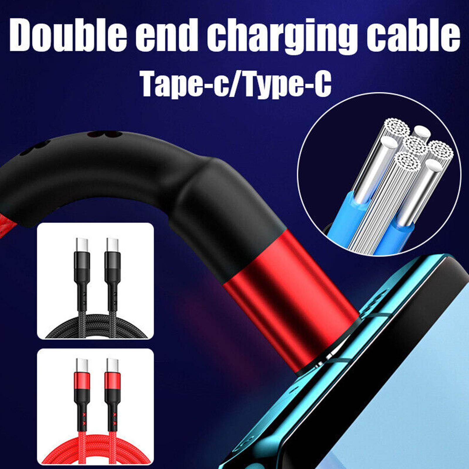 Cáp Type C Cáp Dữ Liệu Bện Cáp Type C Sang Type C Cáp Sạc Nhanh 5A PD 100W