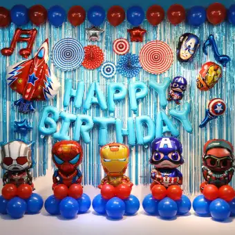 Captain America Superman Children S Theme Boys Birthday Party