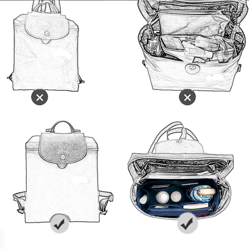 Dành Cho Longchamp Le Pliage Ba Lô Túi Vải Nỉ Túi Đựng Đồ Túi Xách Trang Điểm Túi Đựng Đồ Du Lịch Túi Đựng Mỹ Phẩm Xách Tay