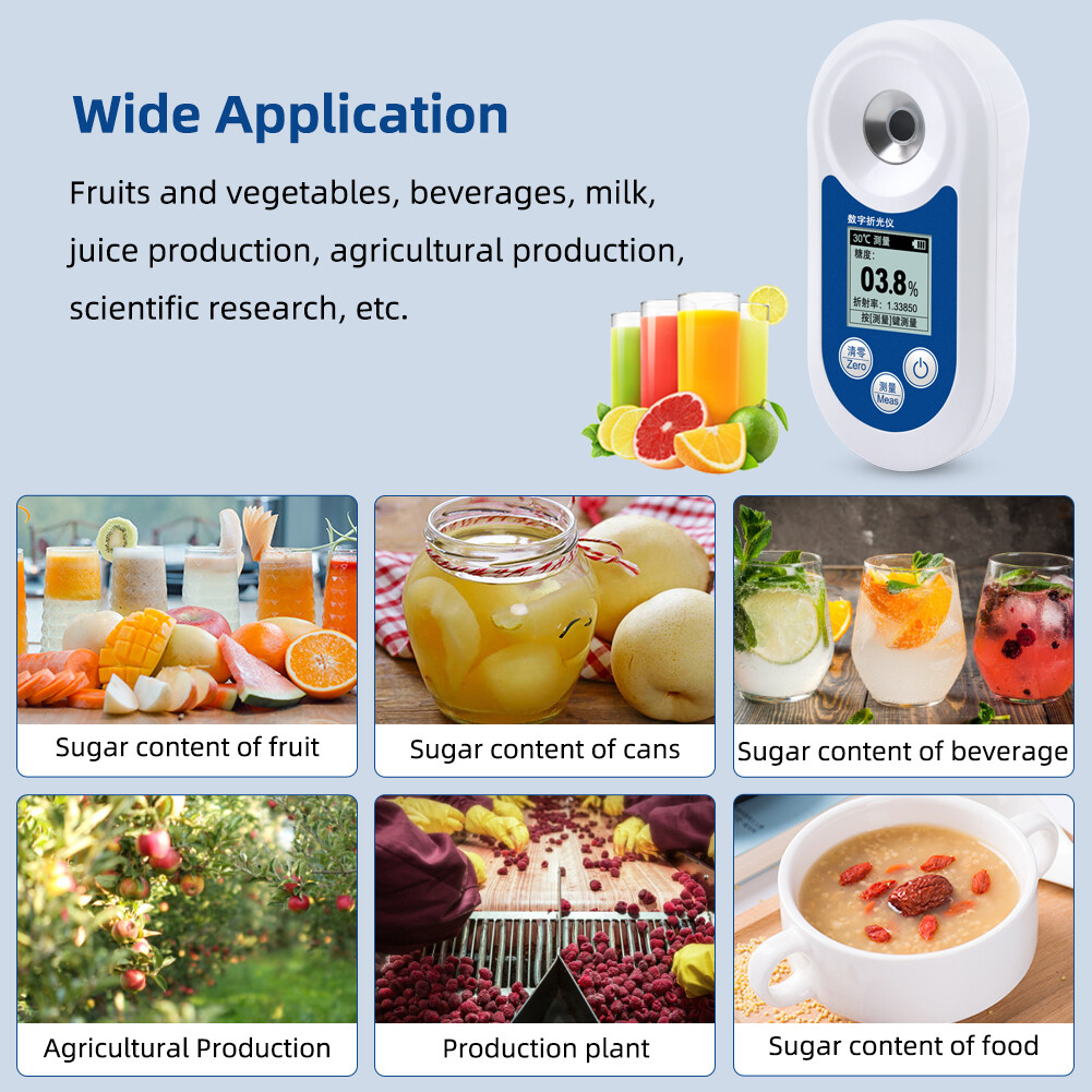 yieryi Brix Meter 0-32% Brix Sugar Refractive Index Refractometer Sugar Concentration High Precision Tester