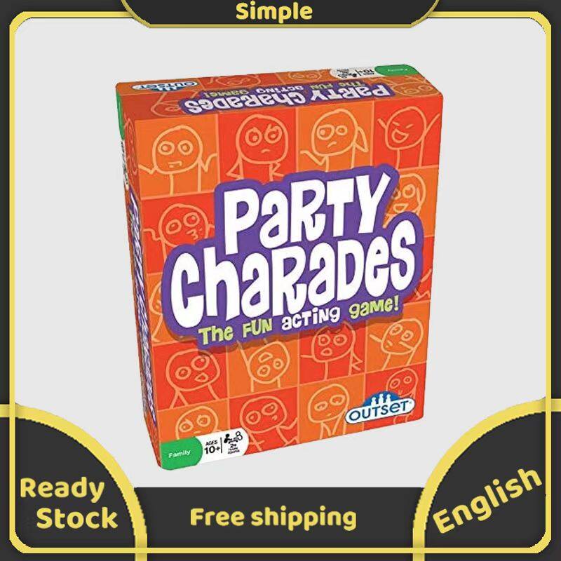 Party Charades Board Game - 500 Charades Updated for The Year 2019 for Kids Adults and Family Time- The Fun Acting Game with Updated Clues