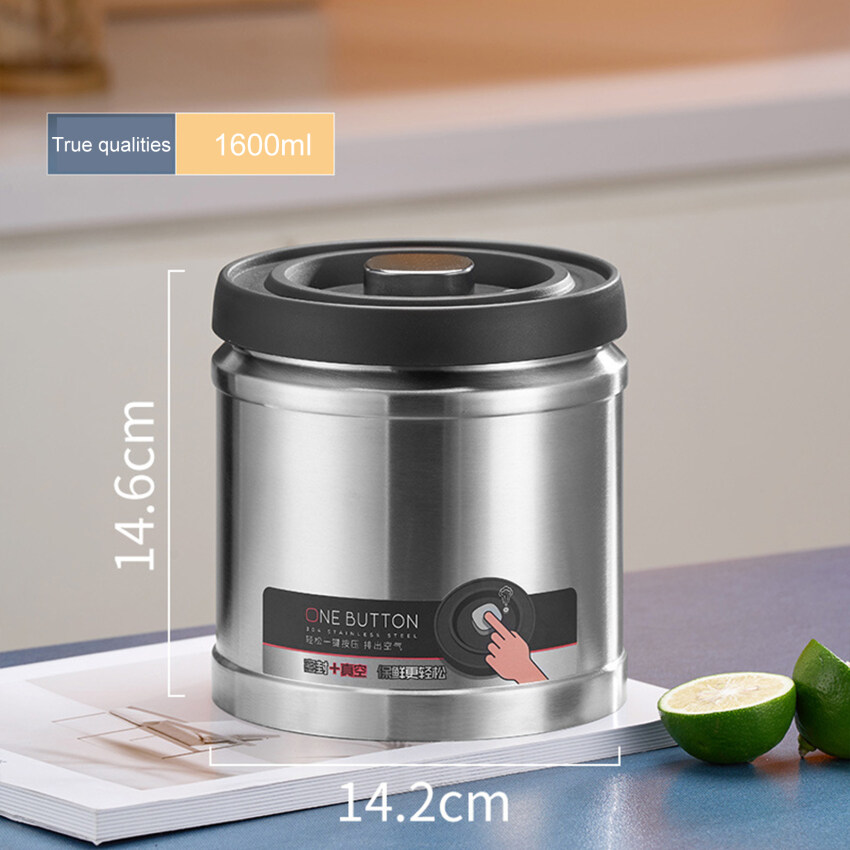 Vacuum Coffee Beans Storage Bottles Stainless Steel 750/1100/1600ML