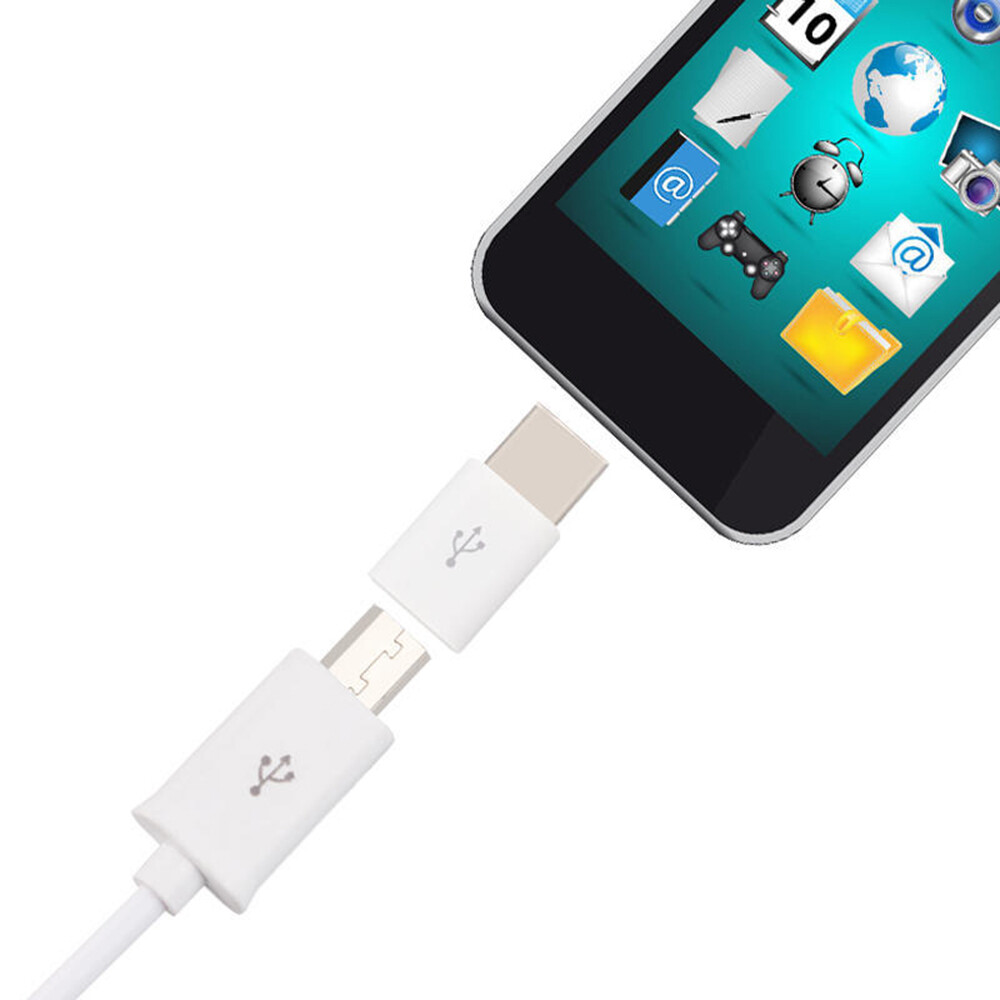 EL Stysle-Bộ Chuyển Đổi Từ Type C Sang Micro USB Bộ Chuyển Đổi TYPE-C Điện Thoại Thông Minh Android Bộ Chia Tách Tương Thích Truyền Dữ Liệu Sạc Cho Điện Thoại