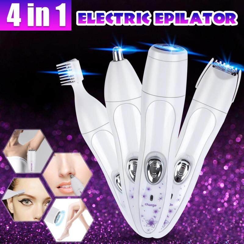 Sạc USB 4 Trong 1 RRP Dụng Cụ Làm Đẹp Bộ Mũi Tóc Tông Đơ Điện Râu Cạo Râu Chải Lông Nữ