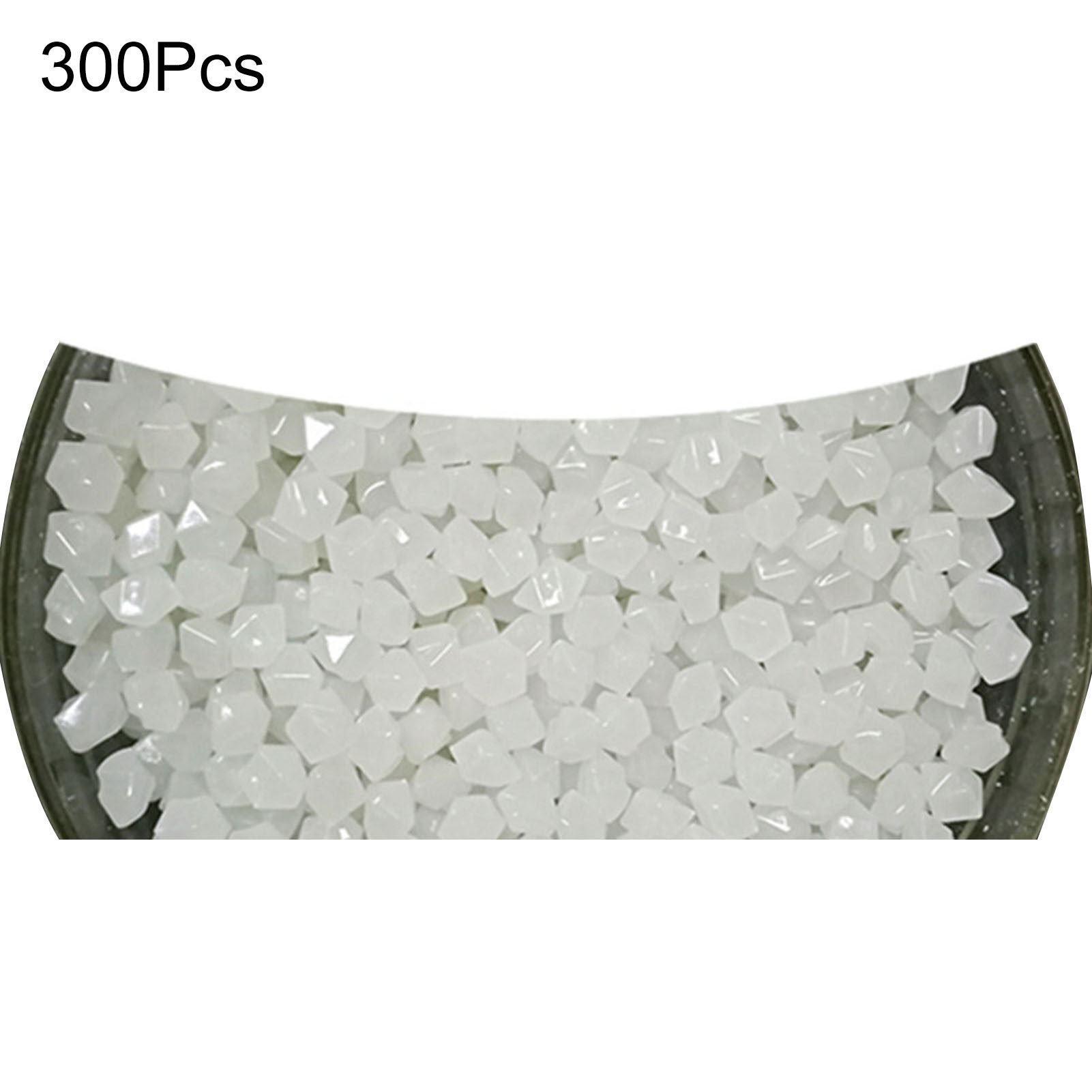 300Pcs Luminous Stone Smooth Multiple Colors Optional Mini Glow in Dark Rhombus Aquarium Stone Fish Tank Decoration