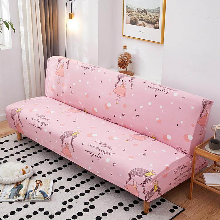 Storeshop Sofa Cover Stretch Sofa Slipcover Folding Sofa Bed Cover Furniture Protector for Indoor Decoration
