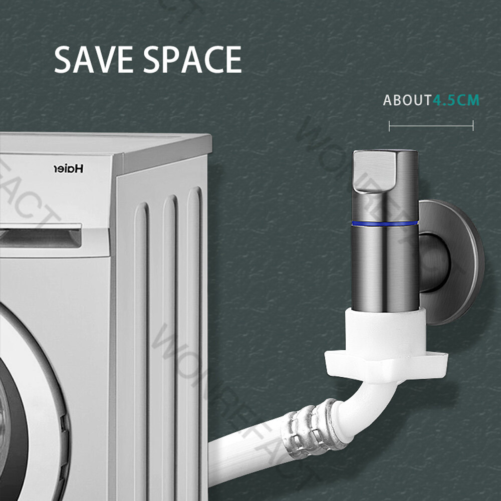 Universal Mini Washing Machine Faucet Automatic Water Stop Joint Thread Anti-fall Faucet Quick Installation Faucet Mini Brass Angle Valve