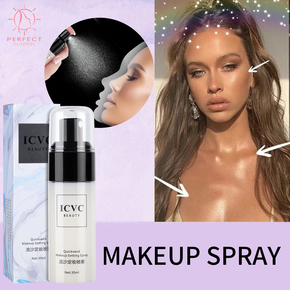 Sáng bóng trang điểm xịt giữ giữ ẩm lâu trôi Foundation Fixer tạo nên phun Galaxy hoàn thiện xịt giữ da mỹ phẩm