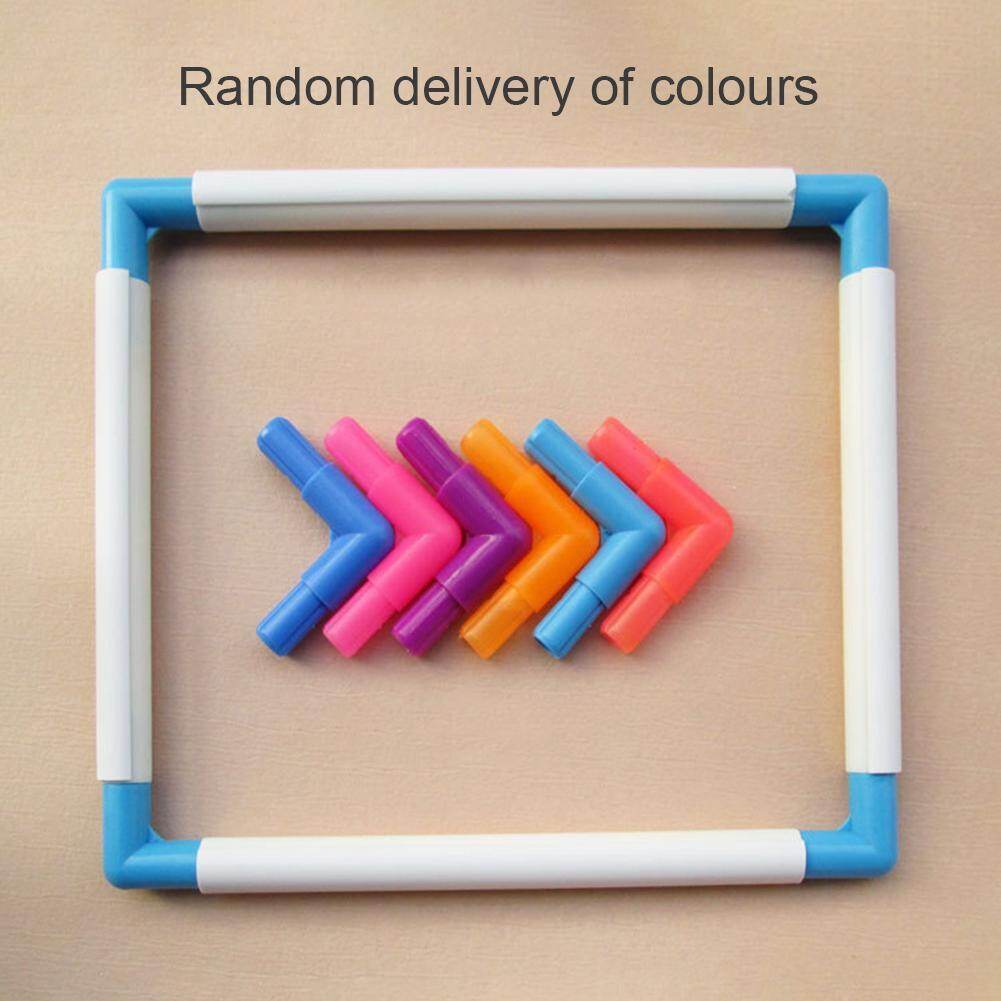 [Chinatera] Plastic Embroidery Frame Hoop Square Shape DIY Needlework Craft Sewing Tool
