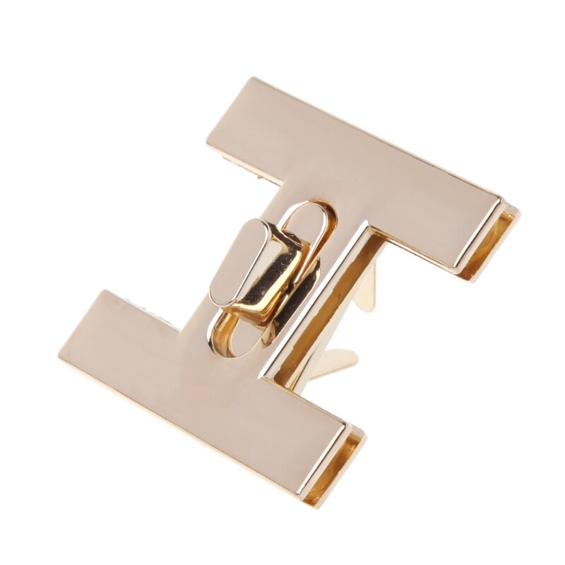 H Shape Clasp Turn Lock Twist Locks DIY Leather Handbag Shoulder Bag Hardware