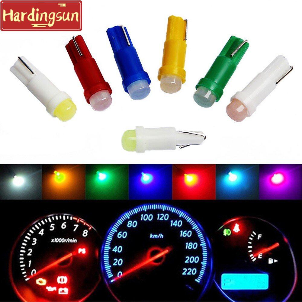 Hardingsun 1X T5 Led 1SMD Ceramic Dashboard Light Gauge Instrument Bulb Car Auto Side Wedge Lamp