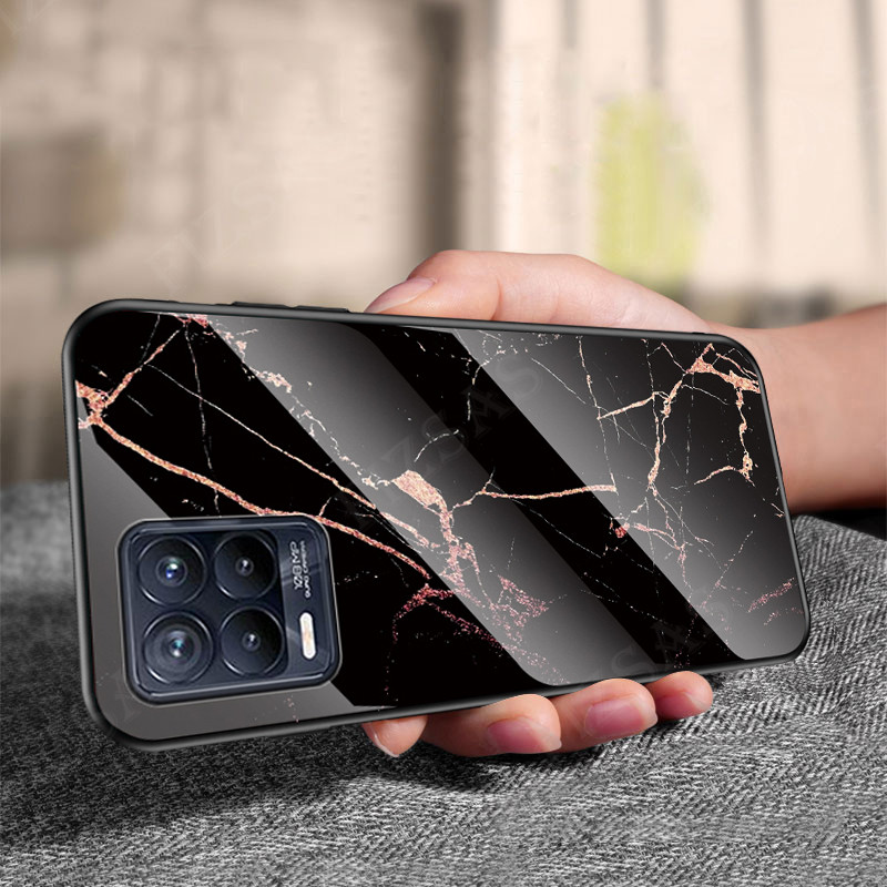 สำหรับ Realme 8realme 8 Pro8 5g เคสโทรศัพท์หรูหราบางเฉียบแข็ง Glass 