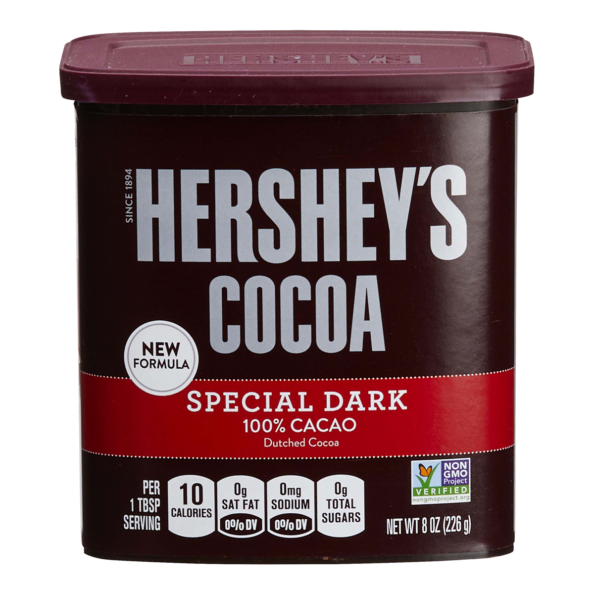 HERSHEY'S COCOA 100 COCOA NATURAL UNSWEETENED/ SPECIAL DARK COCOA