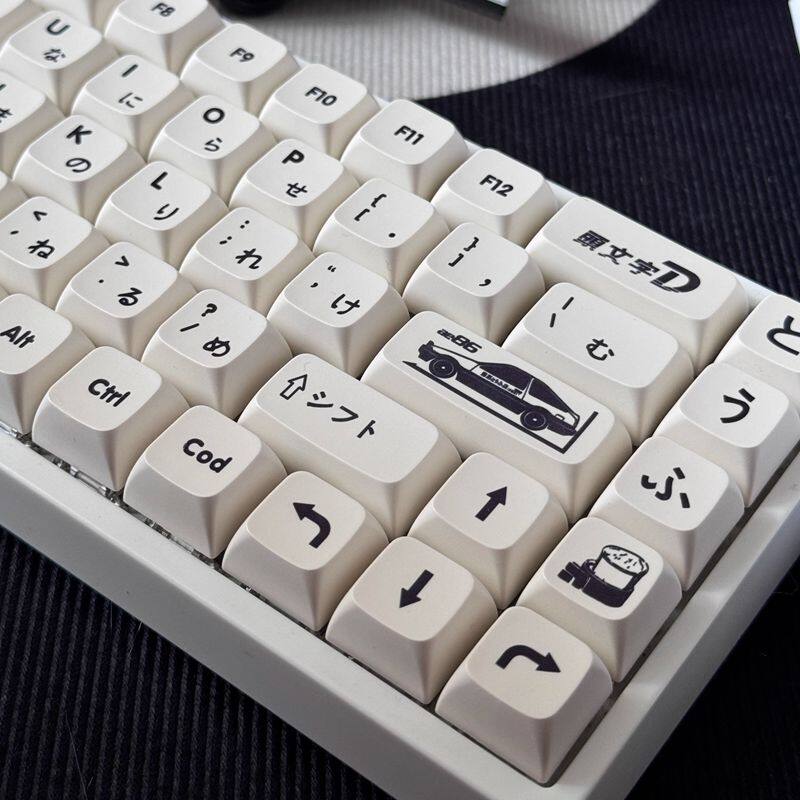 Initial D Fujiwara Tofu Shop Theme Keycap AE86 OEM Cherry Profile PBT Dye Subbed For MX Switch Mechanical Keyboard