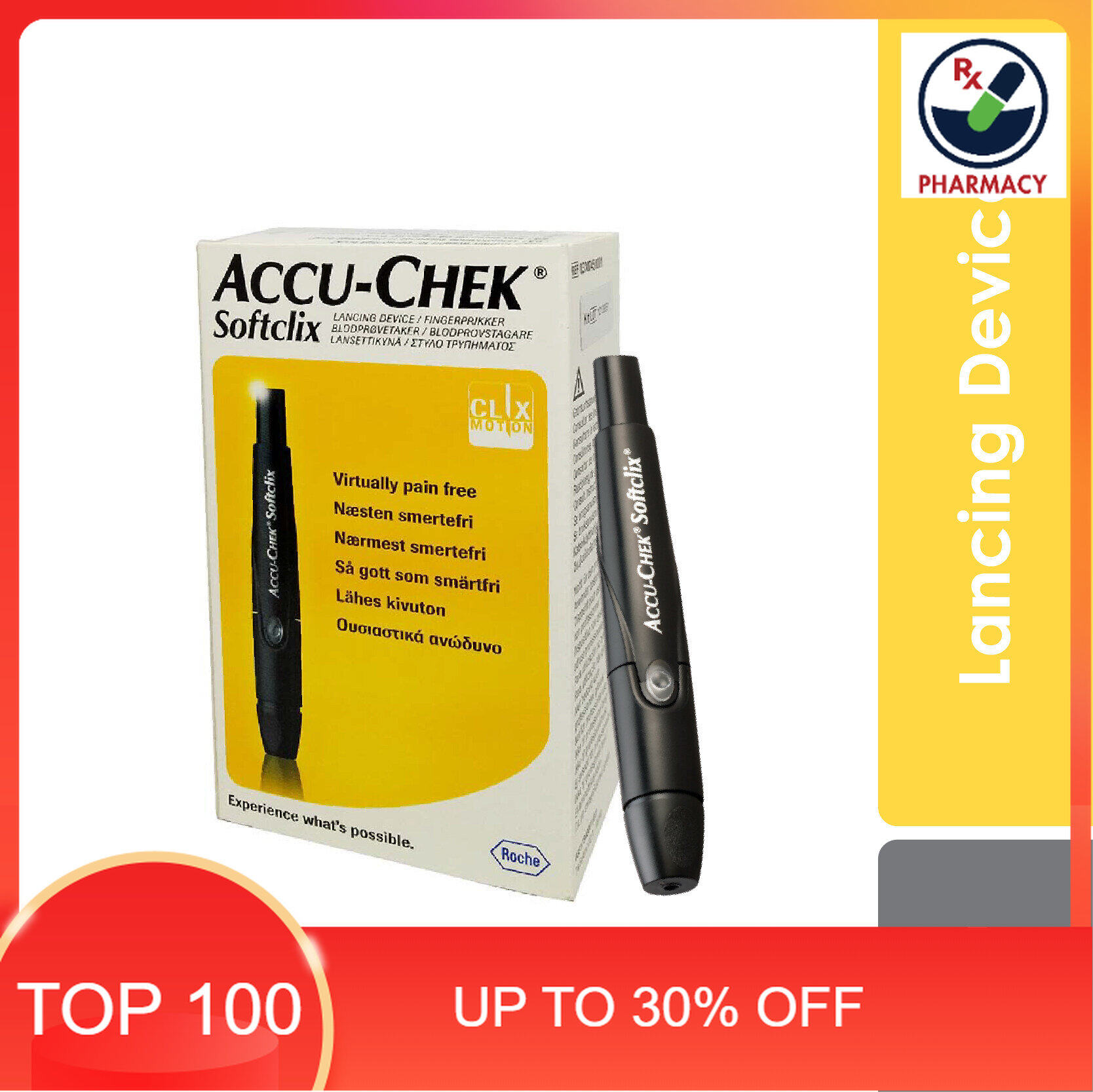 Accuchek softclix fastclix pen drums lancets Lazada