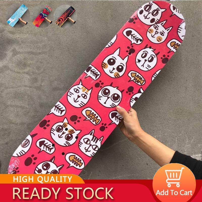 LOCO FISH Ván Trượt 80 Cm Ván Trượt Cho Trẻ Em 7-15 Tuổi Phim Hoạt Hình Thanh Niên Bốn Bánh Xe Hai Bánh