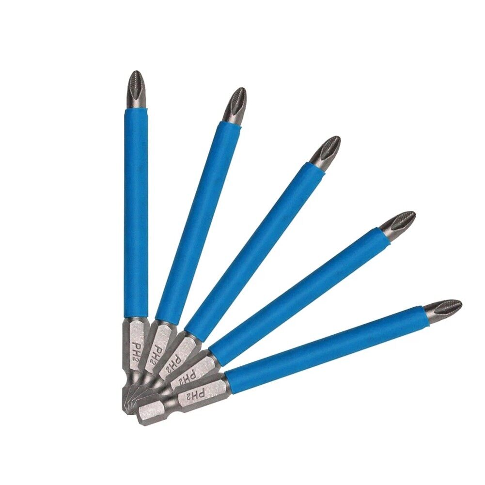 3 Cái Đầu Lô Chống Trượt Mũi Vặn Chéo Chống Trượt 90Mm 150Mm Bộ Tuốc Nơ Vít PH2 Đầu Lô S2, Đầu Tua Vít Gió Từ Tính Mạnh
