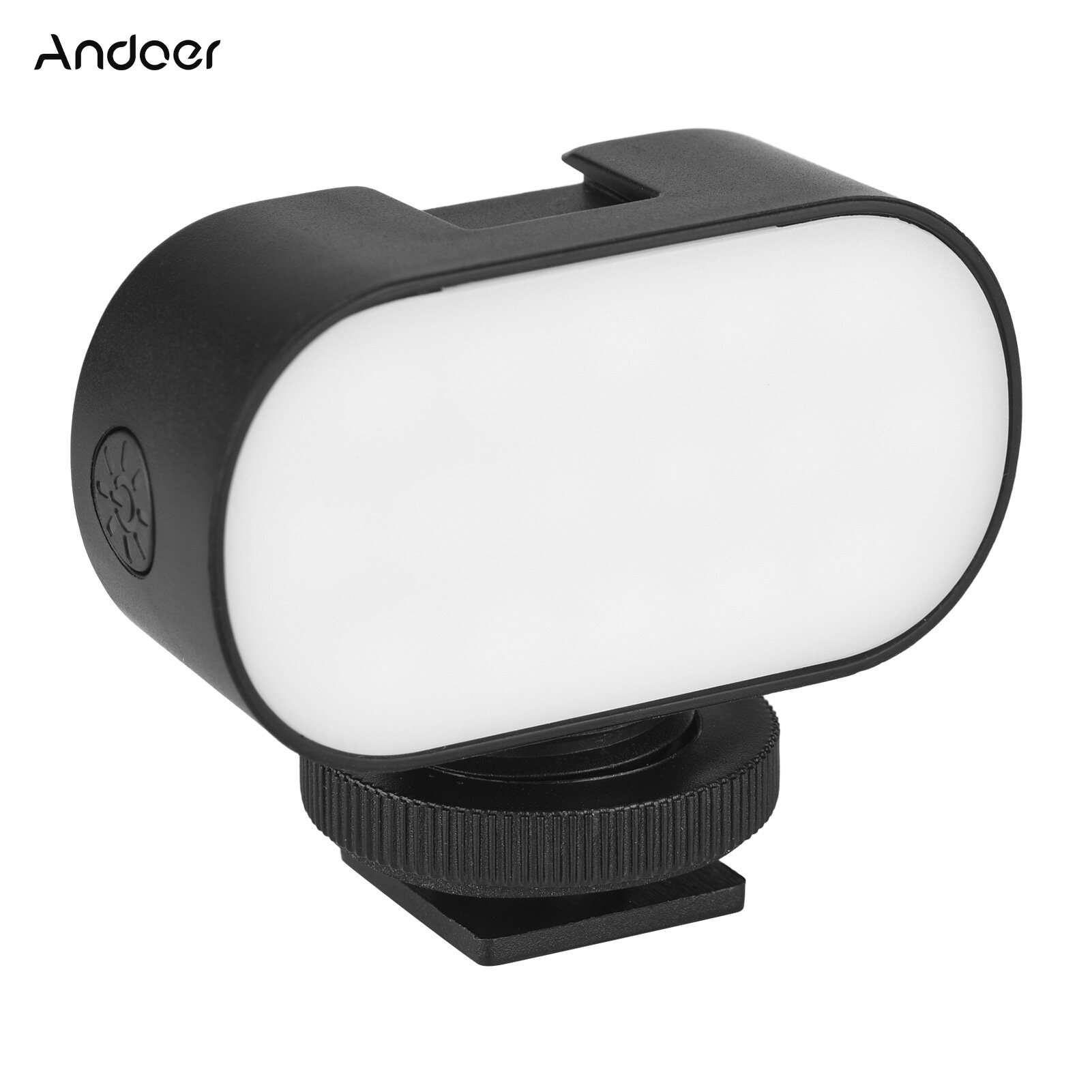 Andoer Đèn LED Video Mini ST15RGB Đèn Chiếu Sáng Vlog RGB Đèn 7 Màu