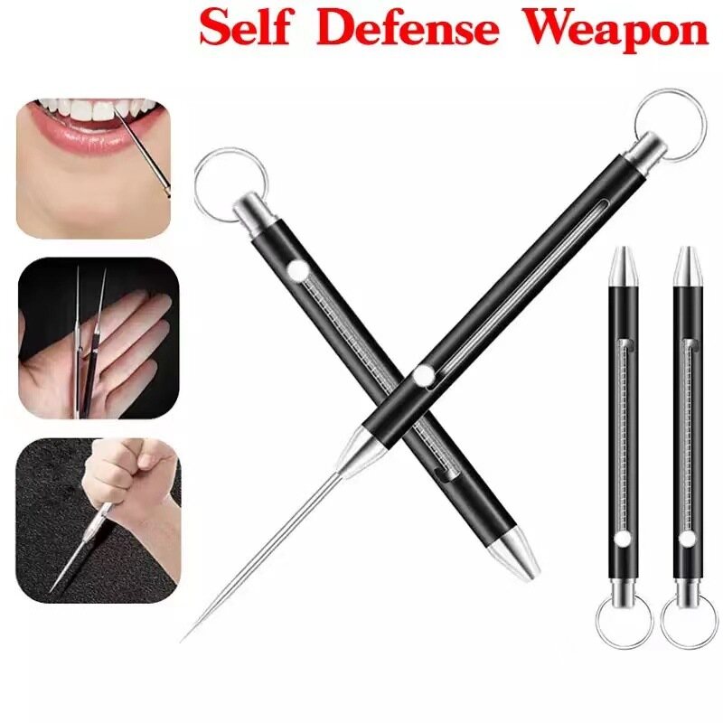 Titanium Alloy Fruit Pick Tooth Pick Gift Retractable Toothpick Portable High Strength