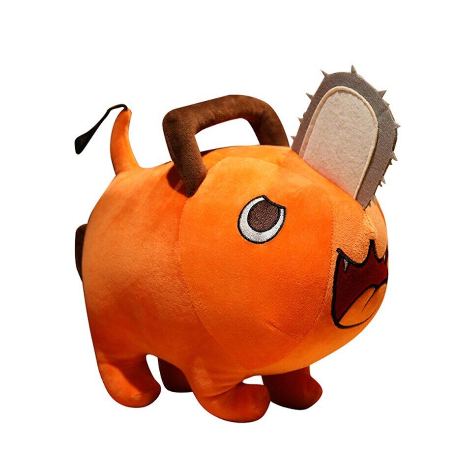 30cm Pochita Plush Chainsaw Chain Saw Man Cosplay Standing Orange Dog Stuffed Doll Prop Kids Kawaii Gift
