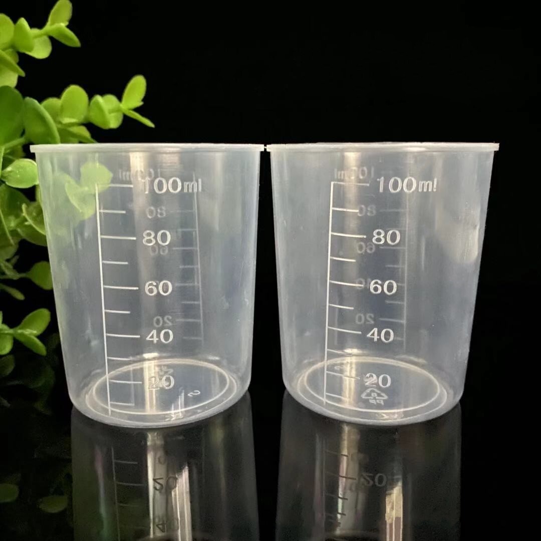 1 Chiếc Bình Đo Lường Bằng Nhựa 100Ml Cốc Đo Lường Dụng Cụ Phòng Thí Nghiệm Nhà Bếp Bề Mặt Chia Độ