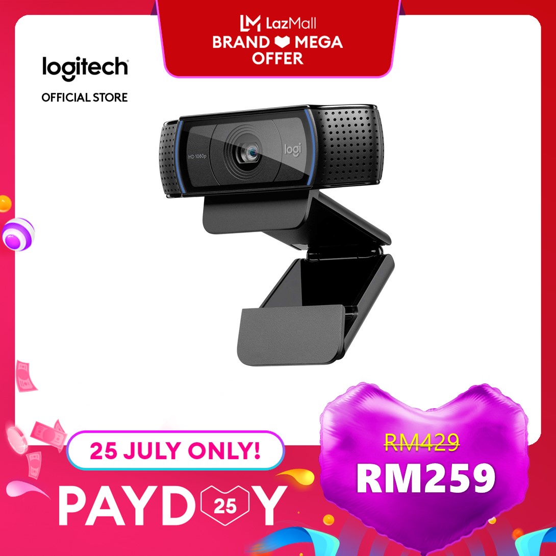 Logitech C920 HD Pro Webcam, Full HD 