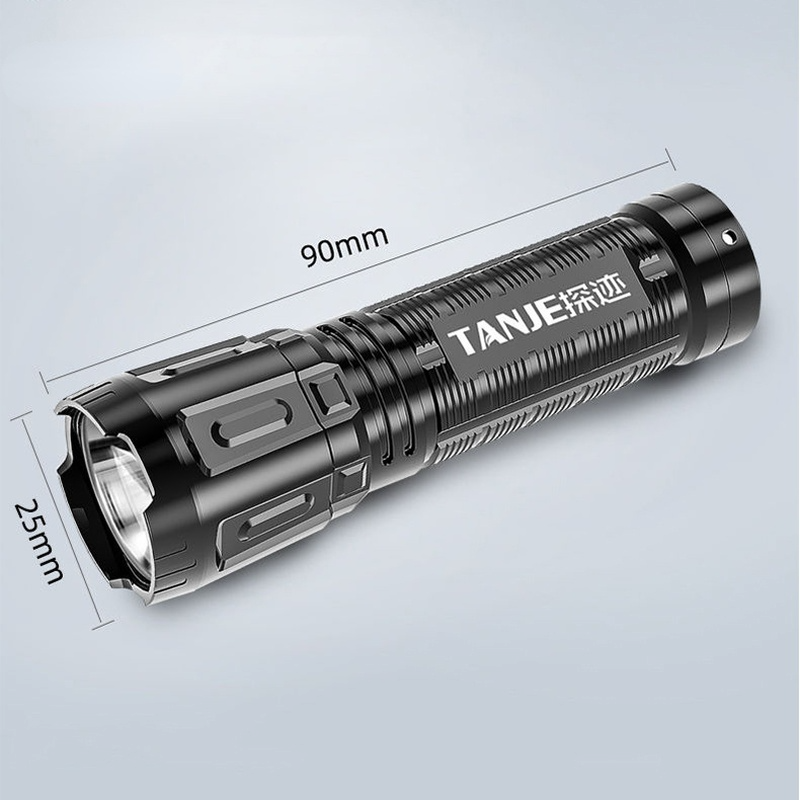 Đèn Pin LED Sạc USB Đèn Mạnh Đèn Làm Việc Đèn Pin Chiến Thuật COB Cầm Tay Chống Nước 3 Chế Độ Đèn Lồng Cắm Trại Có Thể Thu Phóng