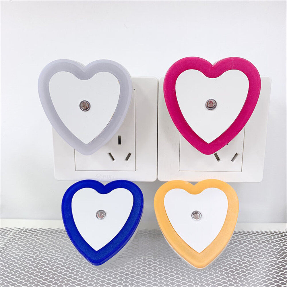 Sanhe Love LED Night Intelligent Light Control Induction Heart-shaped Night Light