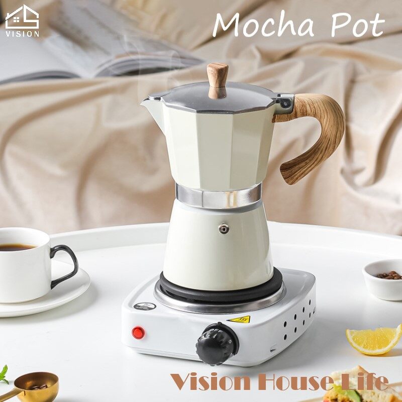 Vision 300ml Mocha Pot Stovetop Coffee 