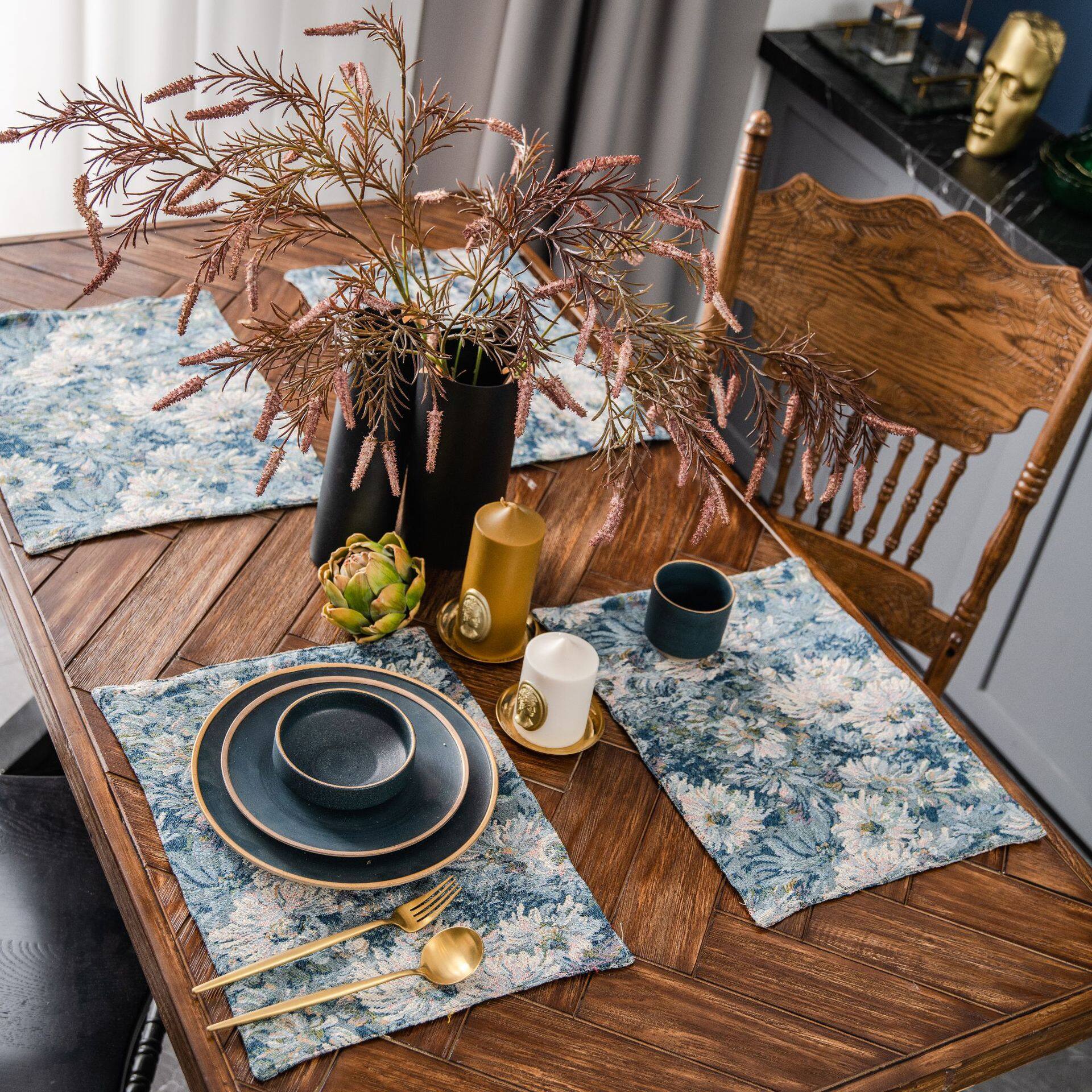Cottonlinen Table Runners Napkin European Jacquard Country Dinner Events Banquet Home Table Decoration Tea&Coffee table runner placemat