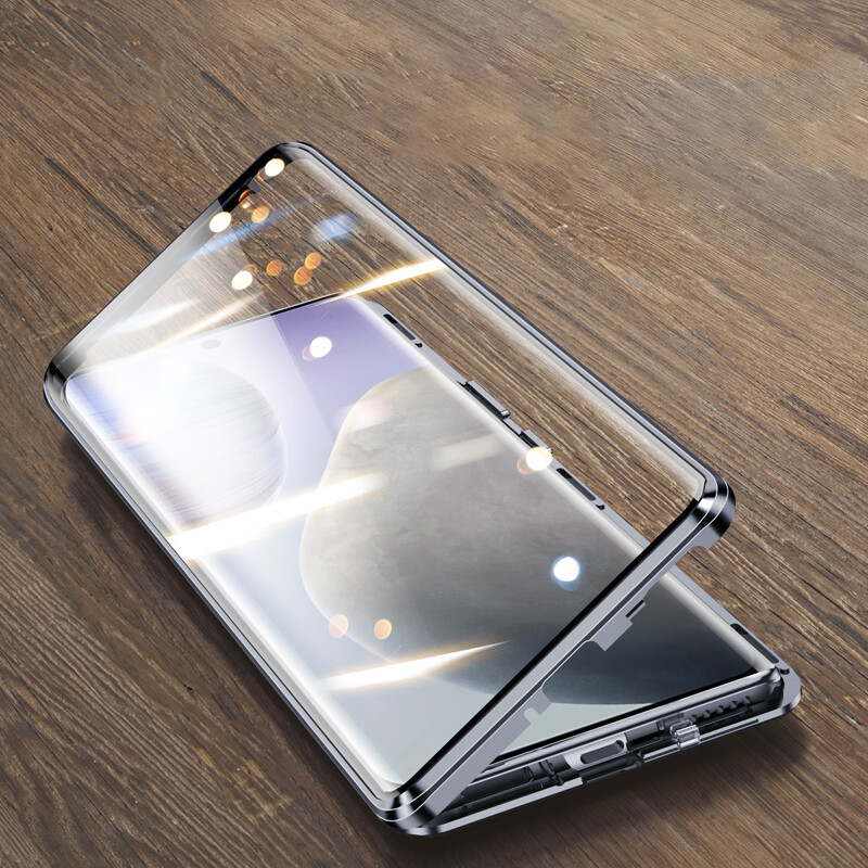For Xiaomi Redmi Note 11 / Redmi Note 11s / Redmi Note 11 Pro 5G Magnetic Case 360 Front+Back double-sided 9H Tempered Glass Case For Redmi Note 11 Note 11s Note 11 Pro Metal Bumper Case