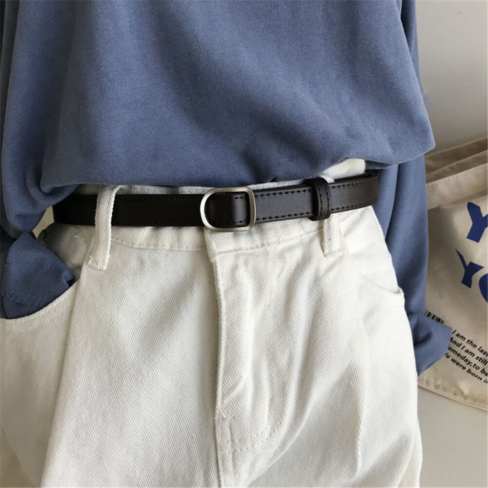 【fashion WSJ】1 PC Simple Non-porous Belt Trend Free Perforated Belt Versatile Pants Belt Ladies Student Belt