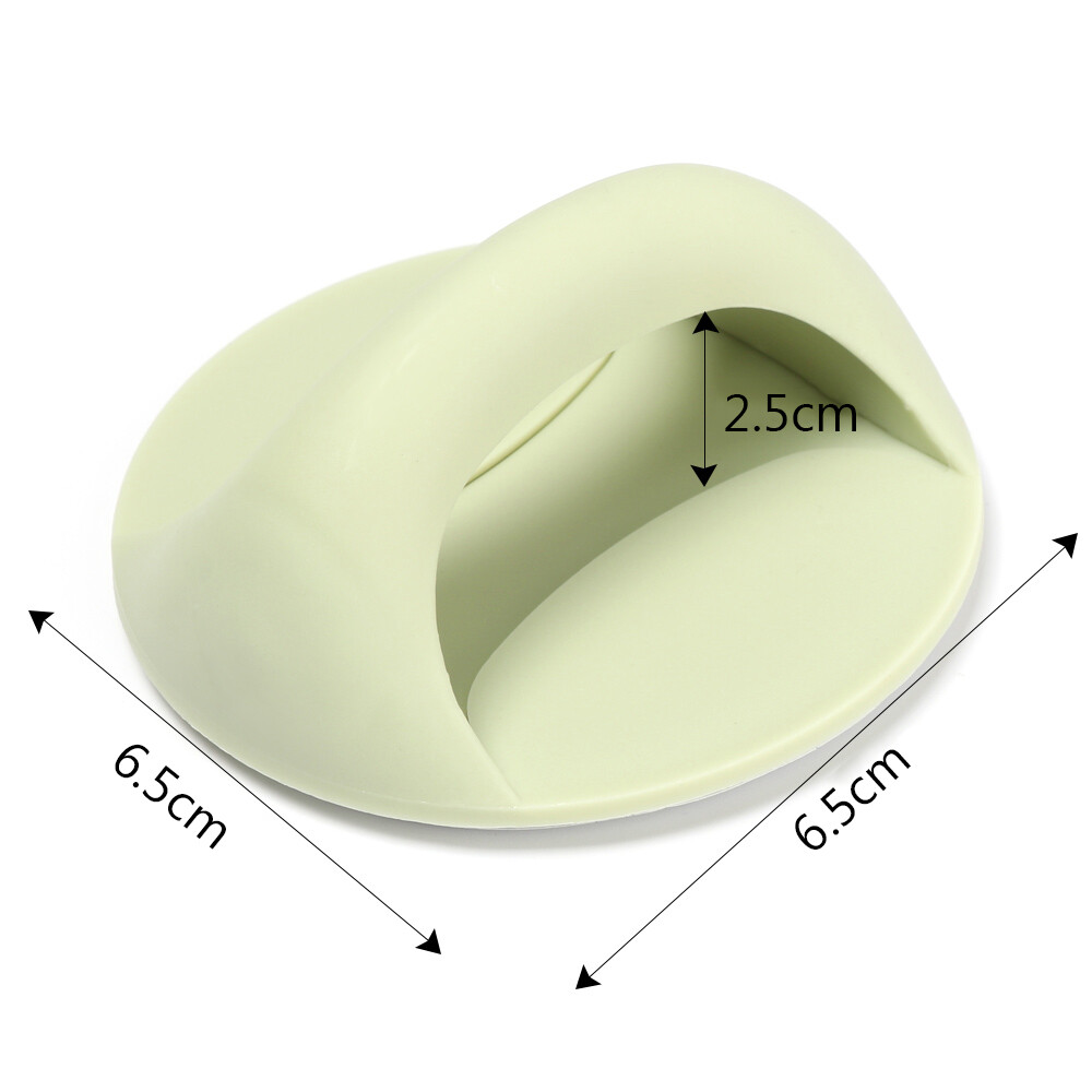 Thợ Săn Trong Mơ, 3 Cái/bộ Tay Nắm Cửa Tự Dính Tay Cầm Bằng Nhựa Đa Năng Phụ Trợ Cốc Hút Nội Thất Cửa Sổ Kính Tủ Tròn Tay Cầm