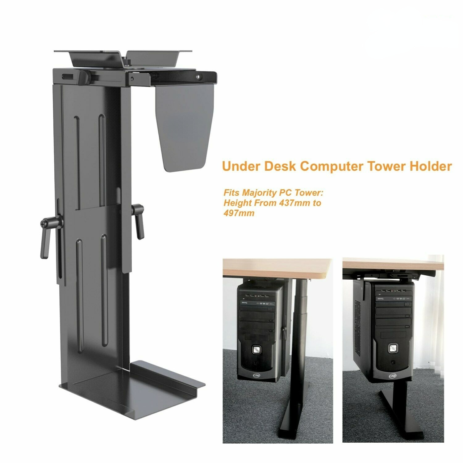 Computer Tower Holder Stand,Under Desk PC Mount bracket PC Tower holder Computer Tower Holder Stand