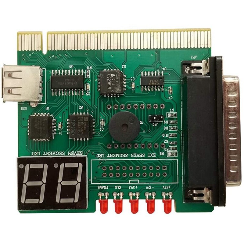 USB PCI PC Motherboard Diagnostic Analyzer POST Card with 2 Digit Error Code Display for Laptop PC Test and Analyze