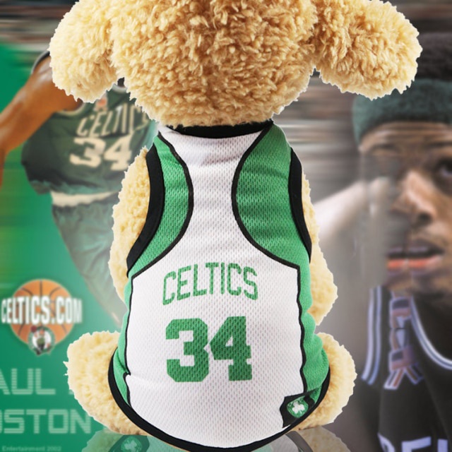 Dog Clothes Dog Clothes Basketball Team Jersey Pattern Dog Jersey Breathable Mesh
