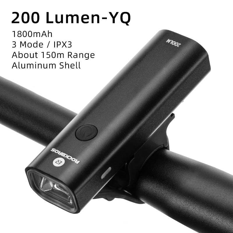 Rockbros đèn xe đạp vỏ nhôm đèn led sạc usb đèn pin chất lượng cao đèn pha xe đạp leo núi đèn trước chống nước