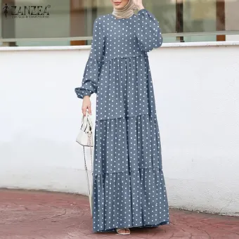 long polka dot shirt dress