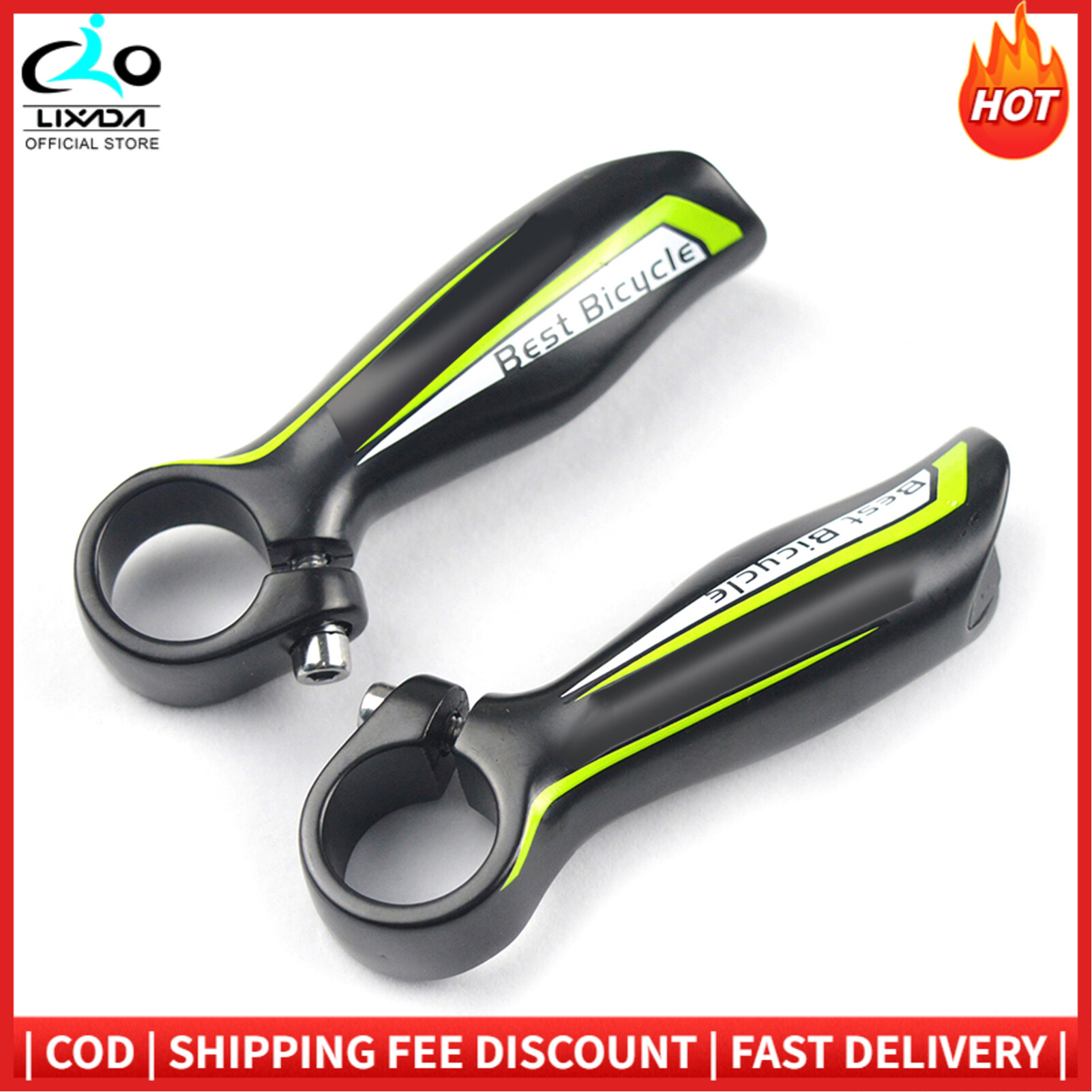 1 Pair Bicycle Handlebar Ends Aluminum Alloy MTB Mountain Bike Handle Bar Ends 22.2mm