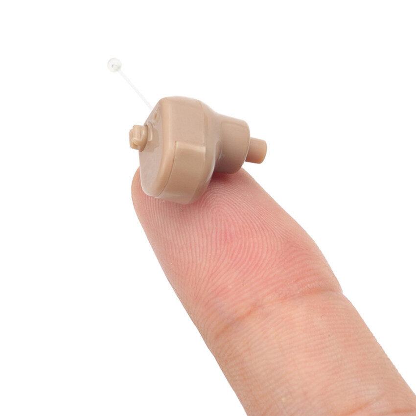 Bộ khuếch đại âm thanh máy trợ thính vô hình mini hỗ trợ giọng nói nhỏ chăm sóc tai thích hợp làm quà tặng cho người già - INTL