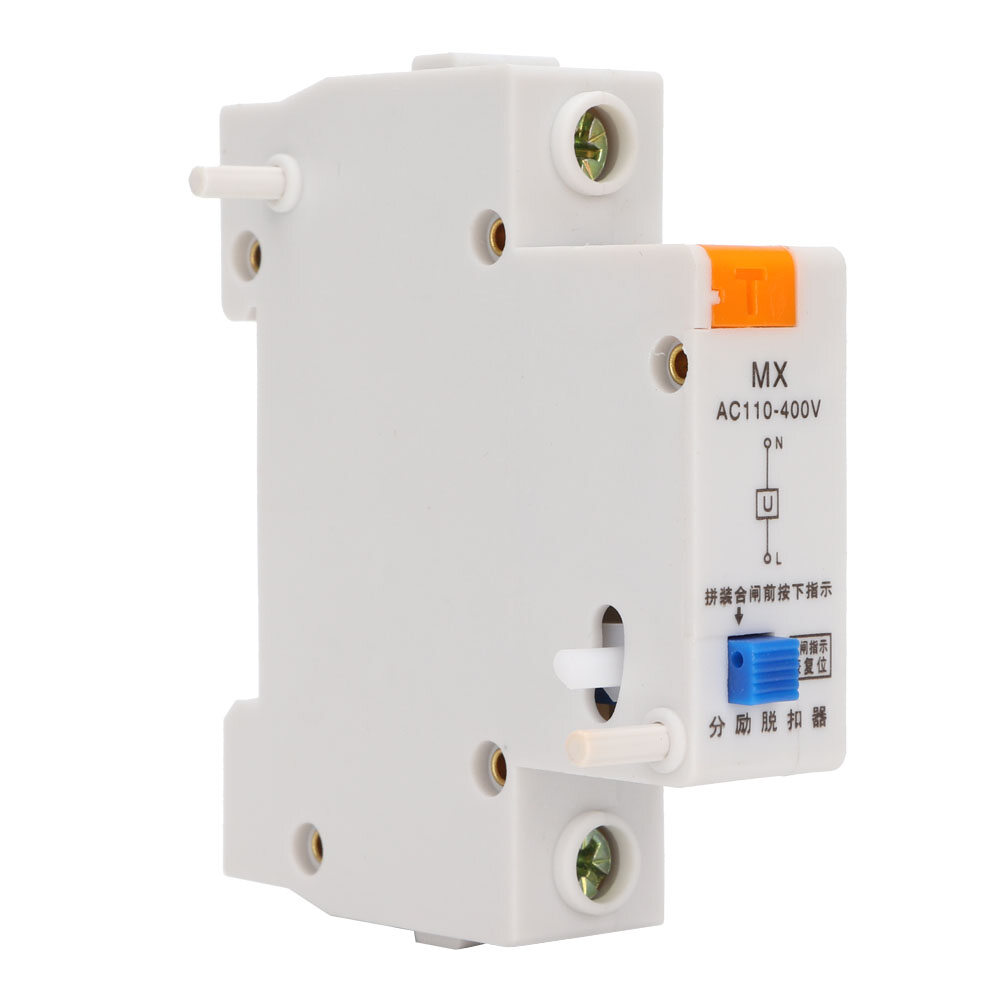 Mx Shunt Release, Shunt Release, Easy to Use Shunt Auxiliary Release, Shunt Tripping Device, Plastic for Circuit Breaker Home Improvement
