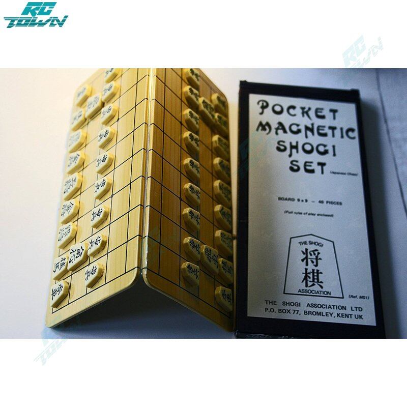 Japanese Chess: Folding Travel Magnetic Shogi Set- 9.75``