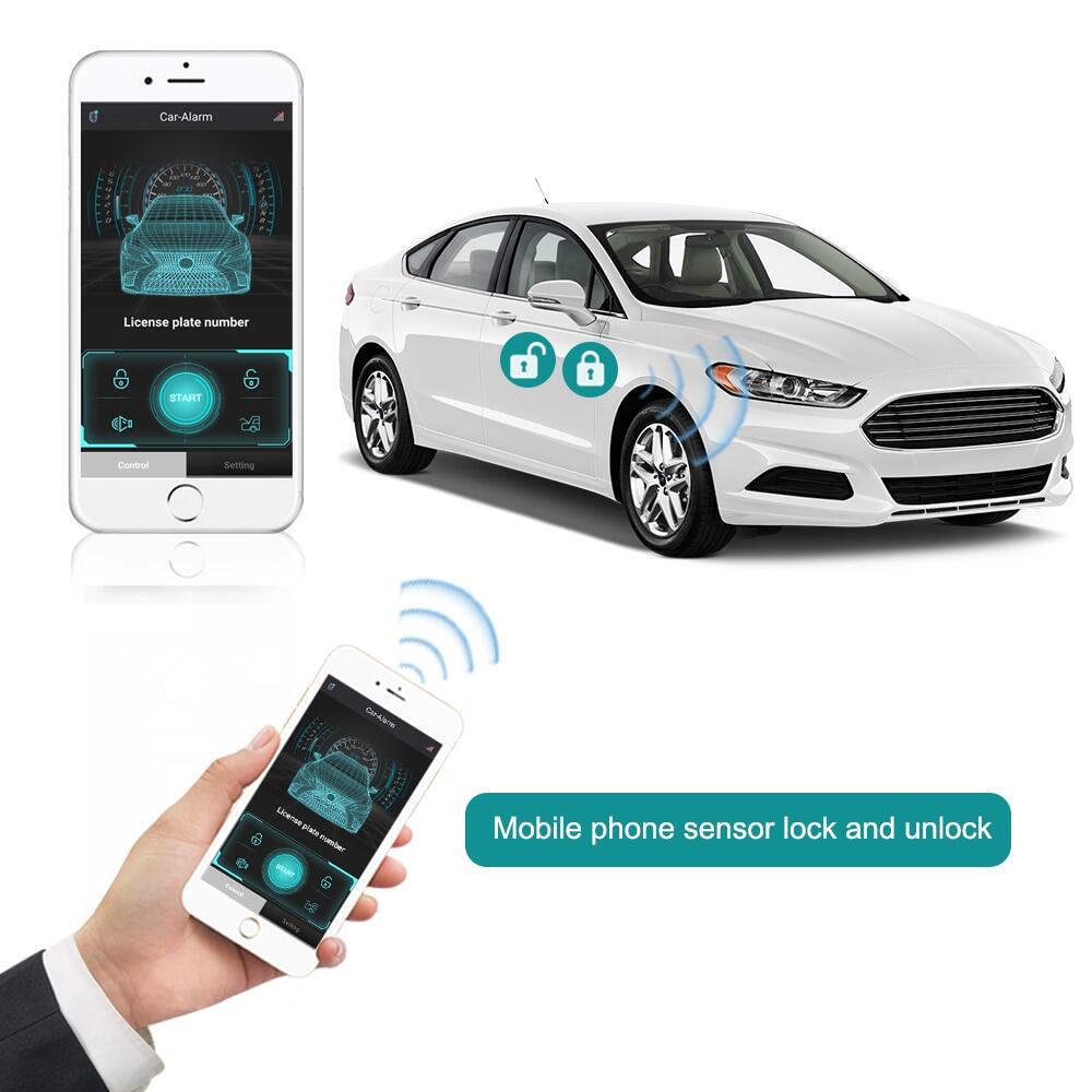 }{： ——“ Universal Smart Key Car Alarm System With Remote Central Locking Start Stop Push Button Passive Keyless Entry