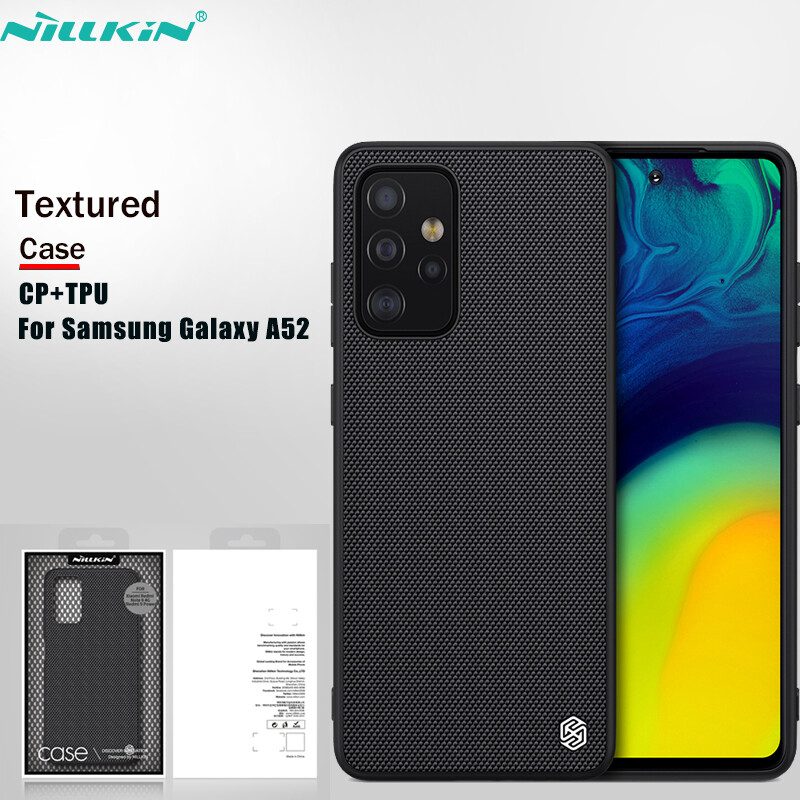 Nillkin Nylon Fiber Case for Samsung Galaxy A52 A52s 4G 5G Textured TPU Edge PC Back Cover Durable Non-slip Thin and Light Cases