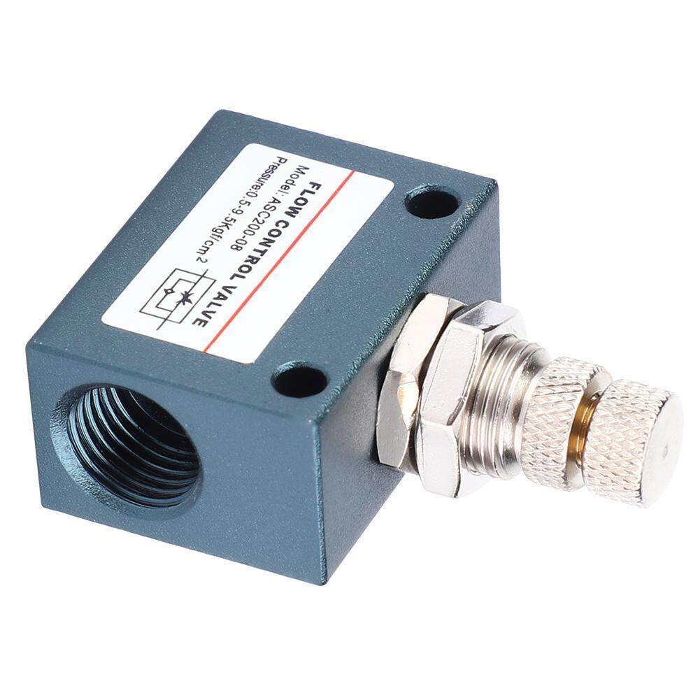 ASC20008 G1/4 Pneumatic Air Flow Speed Control Valve Aluminum Alloy