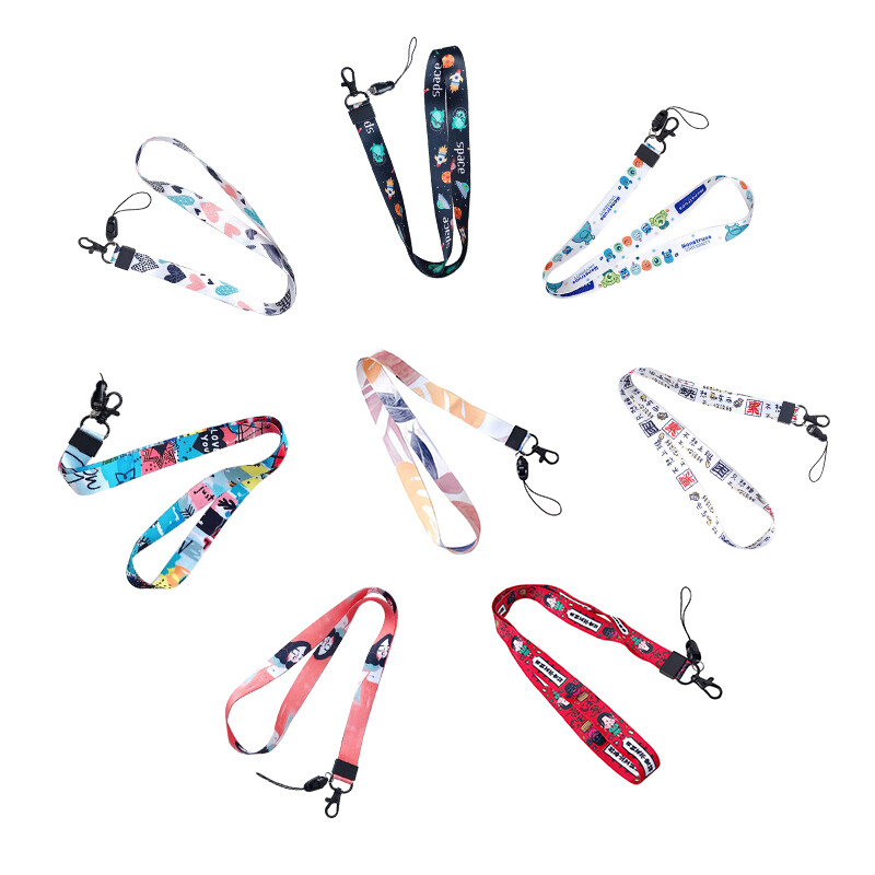 Lanyard Universal Neck Lanyard For Mobile Phones With Non-leaf Neck Anti-lost Metal Buckle Long Cartoon Mobile Phone Lanyard