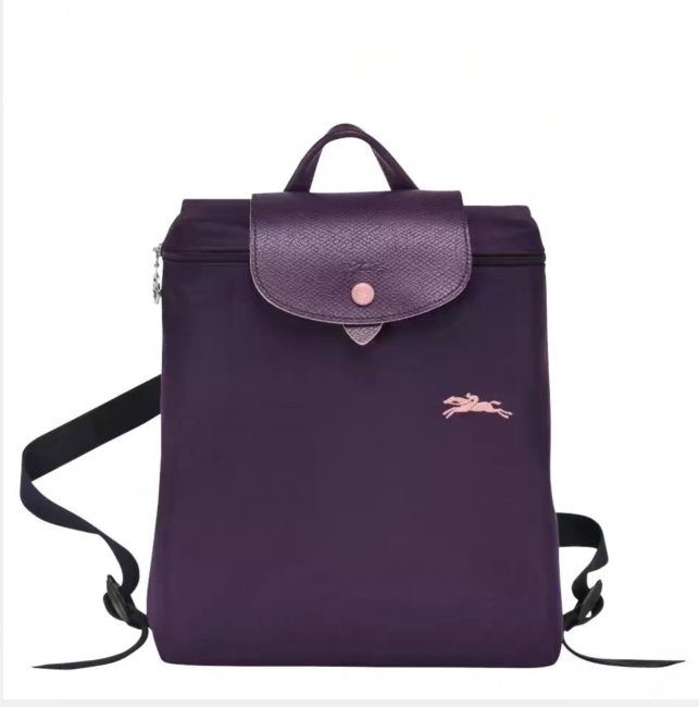 LONGCHAMP Le Pliage Nylon Foldable original Backpack Purple Made in China Backpack Longchamp Le Pliage Solid Bags & Handbags for Women  main image 4