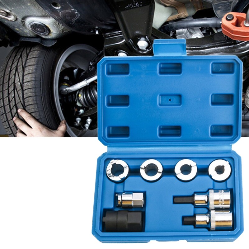 8PcsSet Shock Absorber Dismantle Tools Suspension Strut Spreader Socket