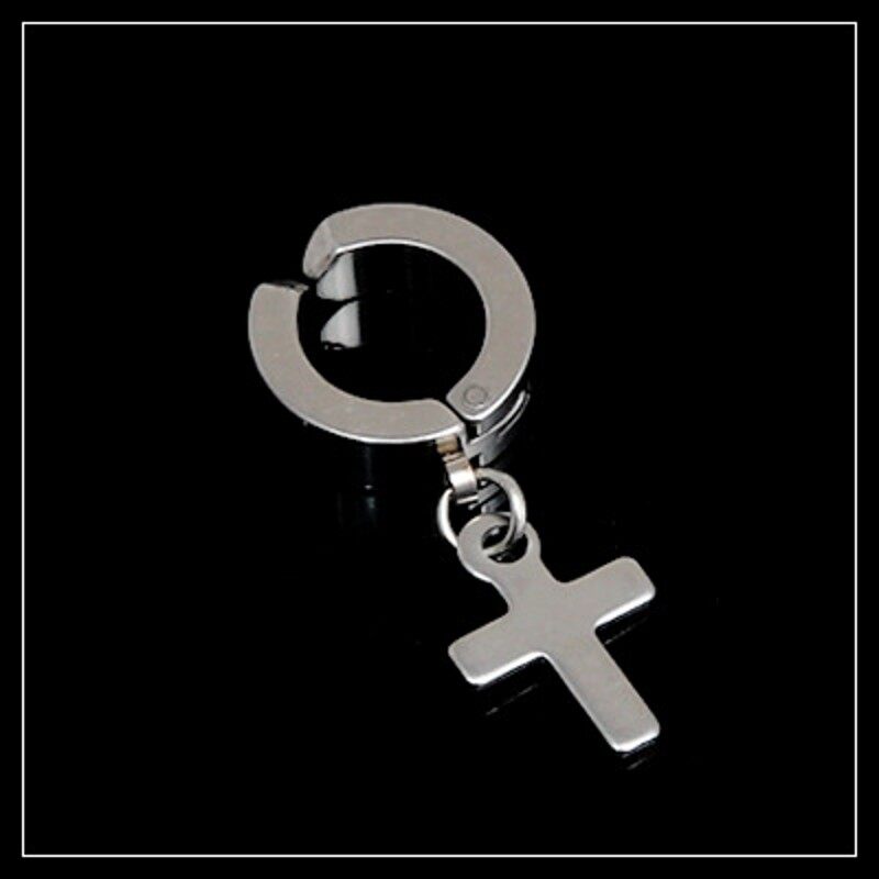 Korean Style Cross No Ear Piercing Ear Clips Cute Earrings